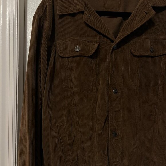 American Eagle 90s Boyfriend Corduroy Jacket, Brown, Size M - Picture 3 of 7